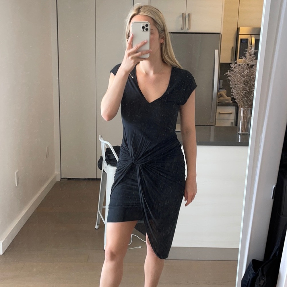 Helmut Lang asymmetrical tshirt dress